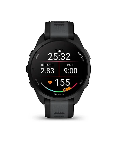 Garmin Forerunner 165 Music, Black/Slate Gray Fitness Tracker