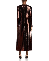 Sequined Long Sleeve Dress