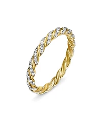 Paveflex Ring with Diamonds 18K Gold