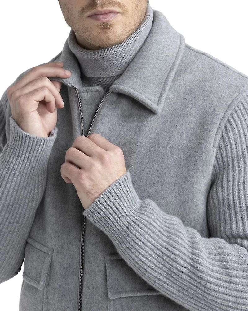 Zip Front Sweater Jacket
