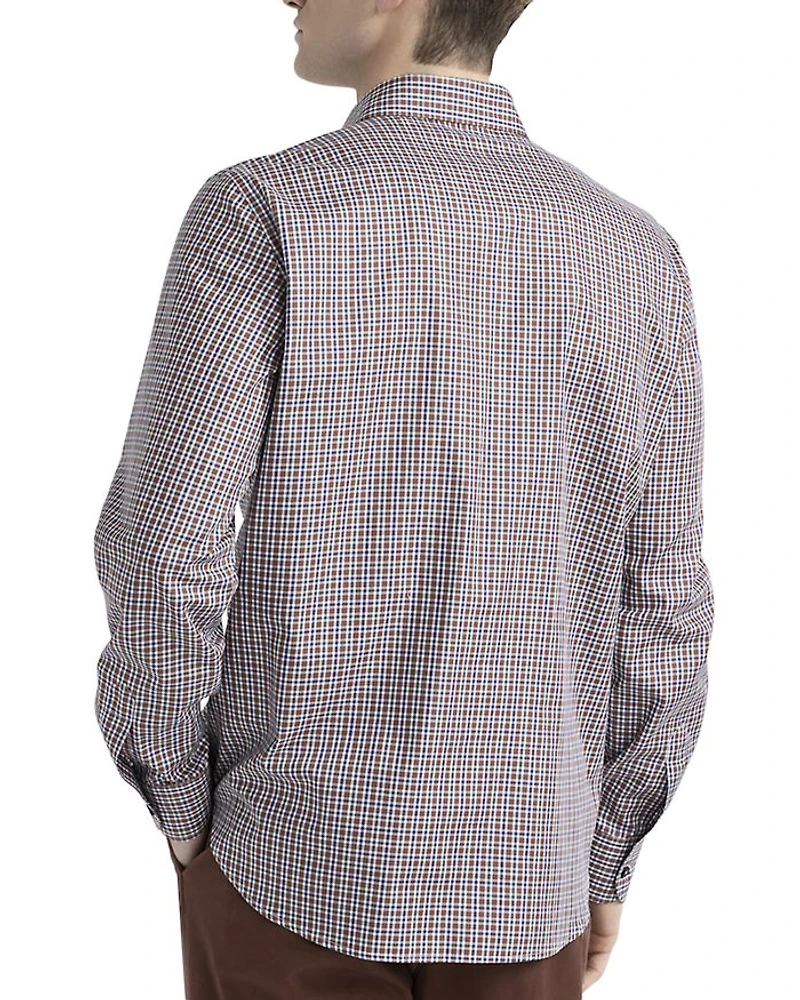 Printed Twill Button Front Shirt
