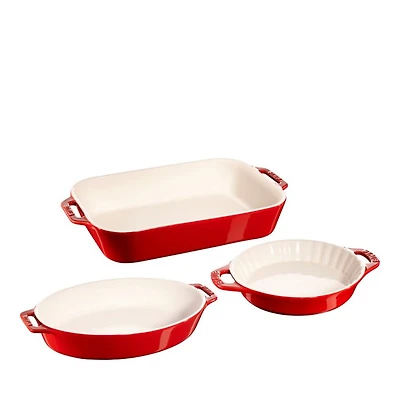 Ceramic 3 pc. Mixed Baking Dish Set