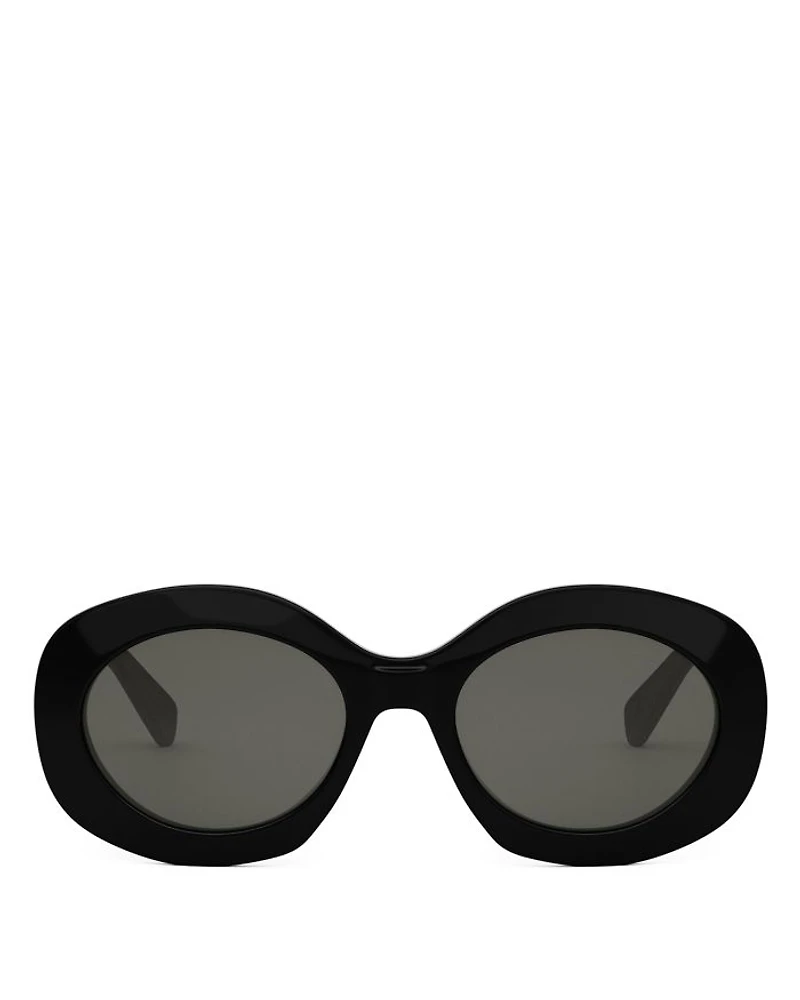 Triomphe Round Sunglasses, 54mm