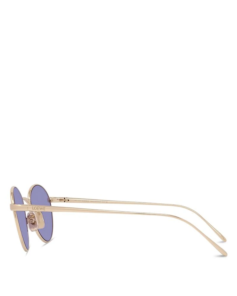Slim Round Sunglasses, 49mm