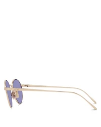 Slim Round Sunglasses, 49mm
