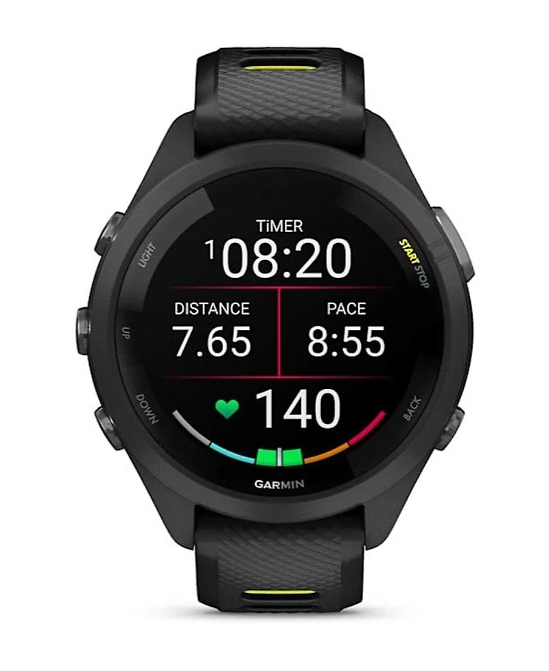 Garmin Forerunner 265S, Black/Amp Yellow Watch / Fitness Tracker