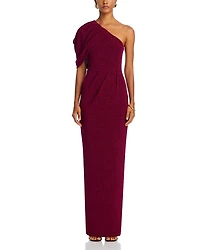 Egan Metallic One Shoulder Gown