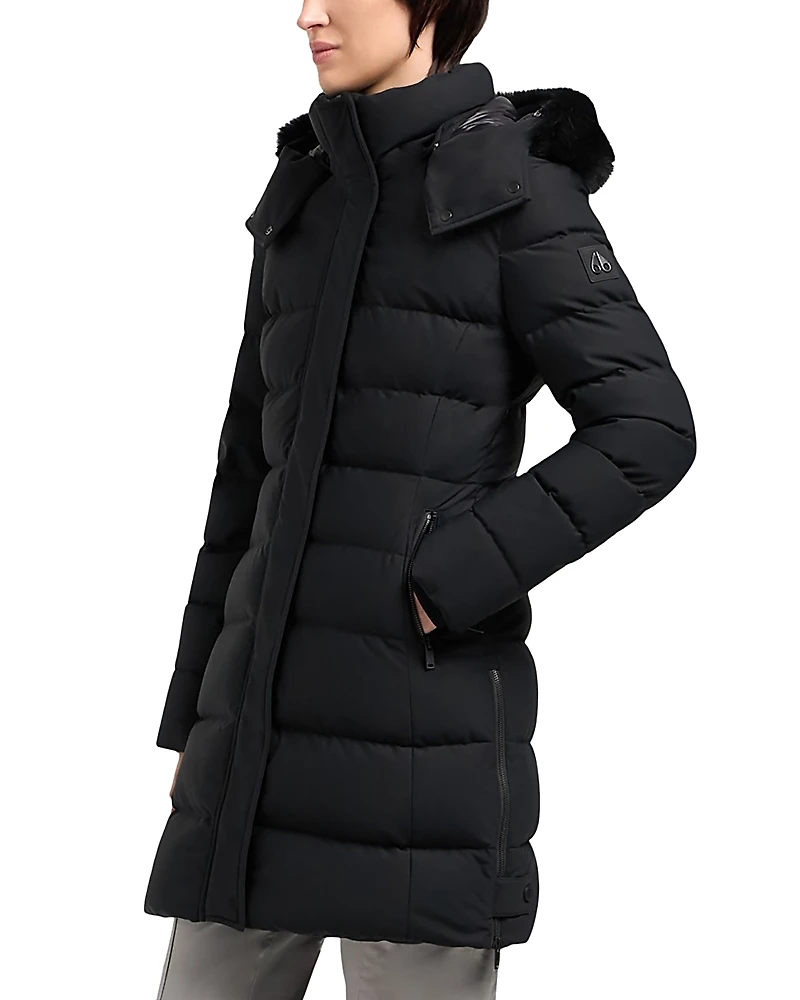 Moose Knuckles Watershed Shearling Trim Down Parka