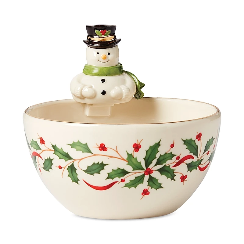 Lenox Holiday Snowman Bowl