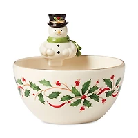 Lenox Holiday Snowman Bowl
