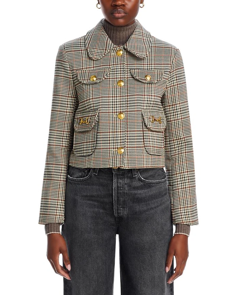 Plaid Four Pocket Jacket