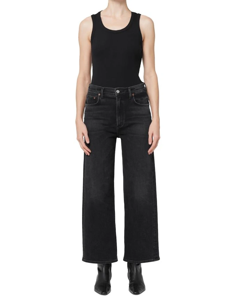Ren High Rise Wide Leg Jeans Hush