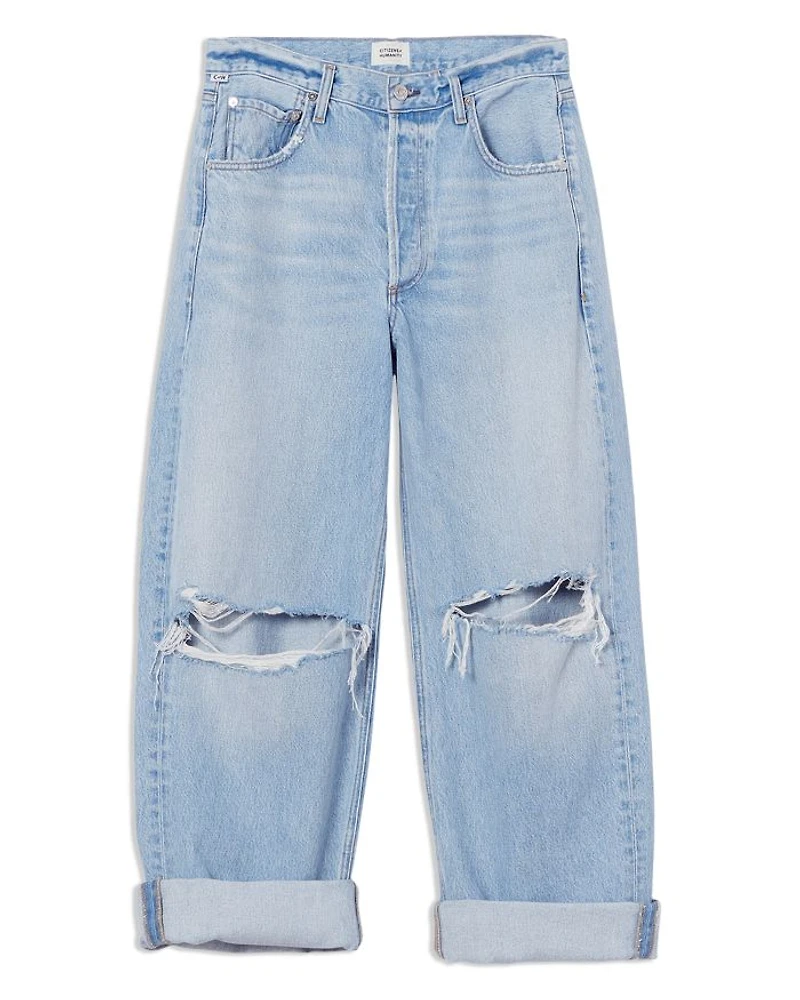 Ayla High Rise Baggy Cuffed Jeans