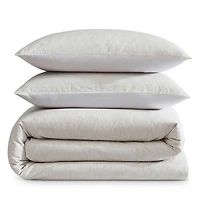 Modern Ikat Yarn Dyed Cotton 3 Piece Comforter Set