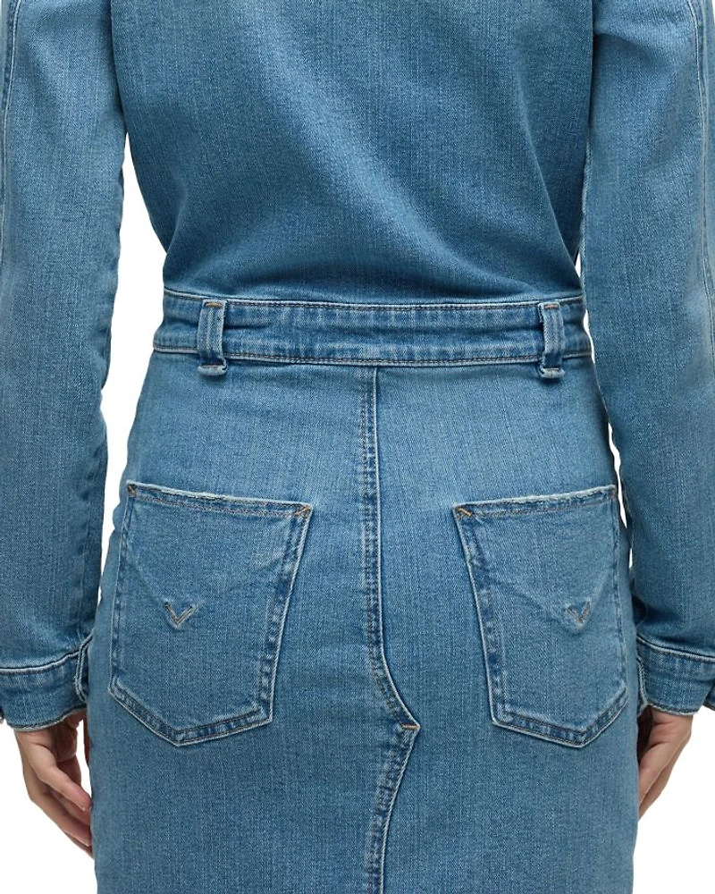 Reconstructed Denim Shirt Dress