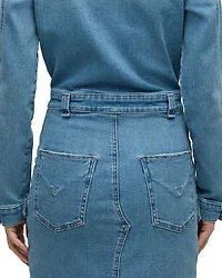 Reconstructed Denim Shirt Dress