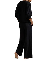 Sweatshirt & Wide Leg Pants Set