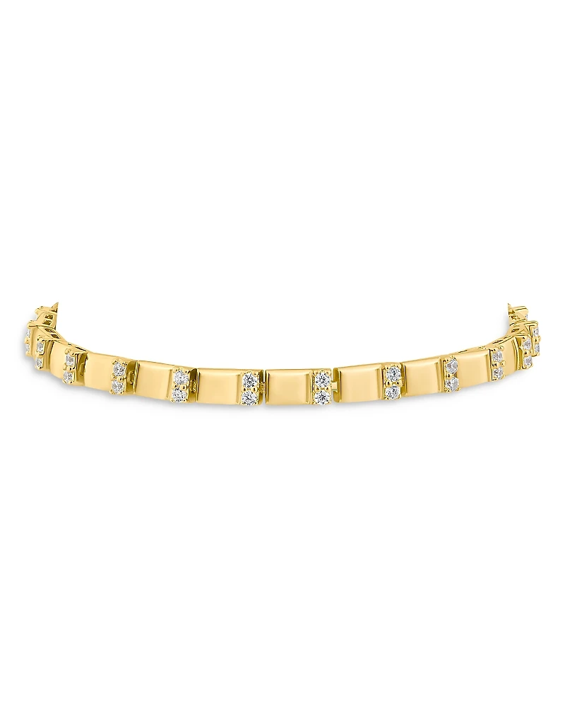 Kenneth Jay Lane Cubic Zirconia Station Bracelet