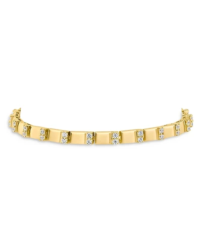 Kenneth Jay Lane Cubic Zirconia Station Bracelet