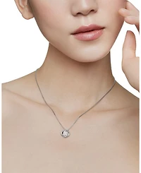 Infinity Pendant Necklace with Diamonds