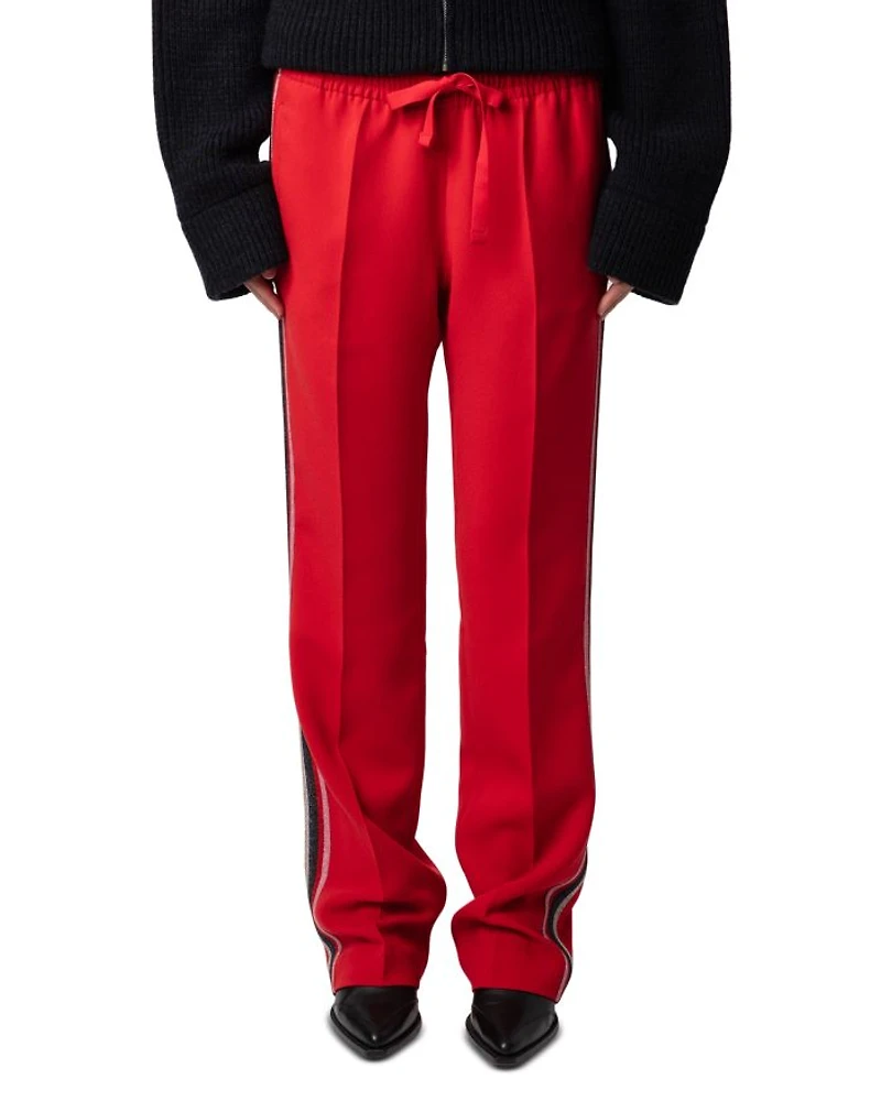 Pomy Crepe Track Pants