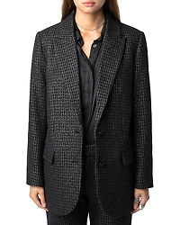 Zadig & Voltaire Viva Car Shimmer Blazer