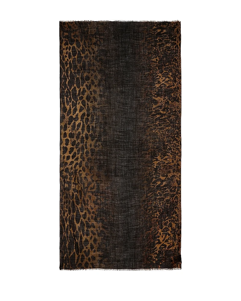 Zadig & Voltaire Judy Leopard Print Wool Scarf