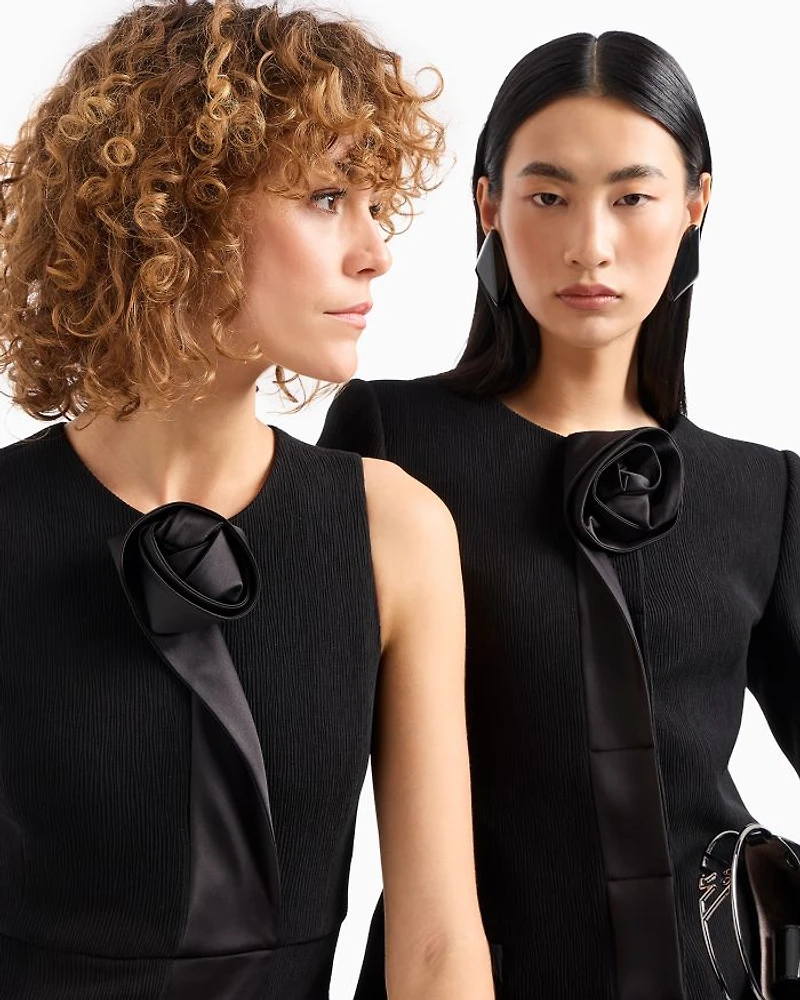 Rosette Trim Dress