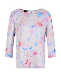 Watercolor Star Print Top