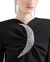 Rhinestone Moon Mini Dress