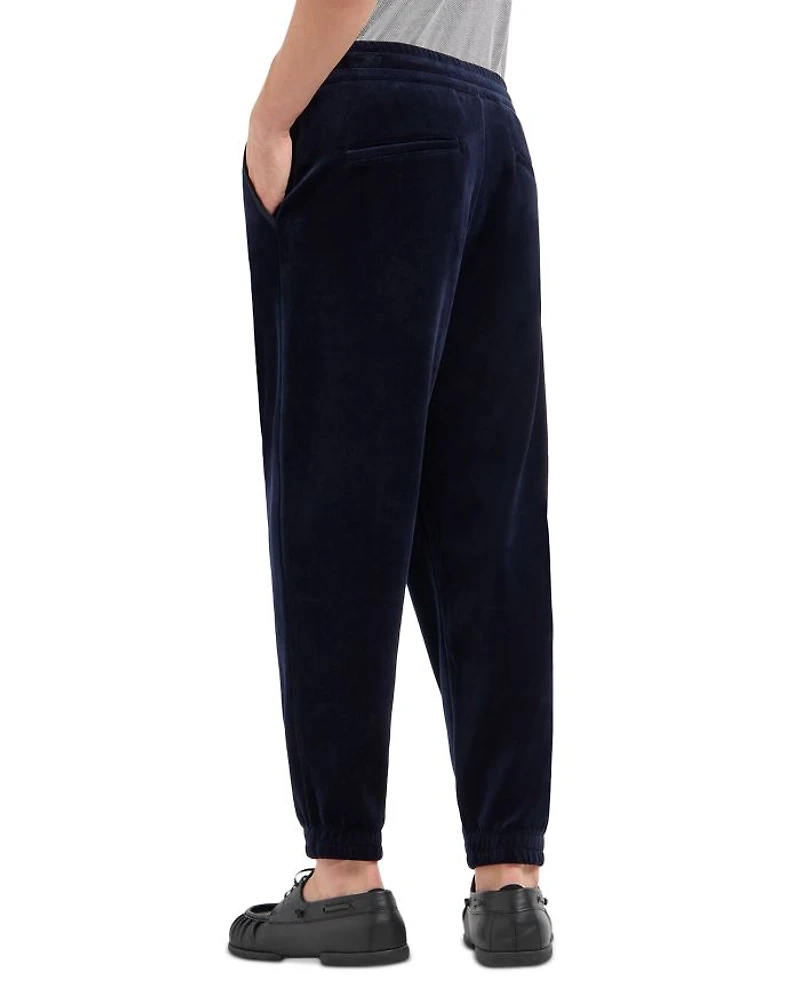 Cotton & Nylon Chenille Regular Fit Joggers