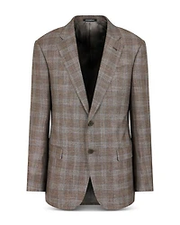 Plaid Single Breasted Blazer