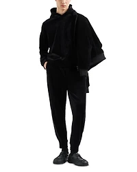 Clubwear Cotton & Nylon Chenille Rhinestone Embellished Regular Fit Joggers