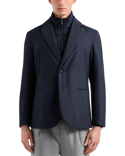 Travel Essentials Blazer with Detachable Padded Dickie Jacket