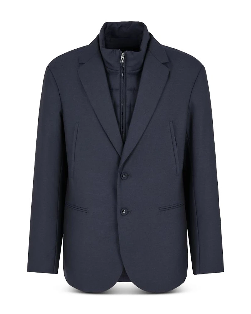 Travel Essentials Blazer with Detachable Padded Dickie Jacket