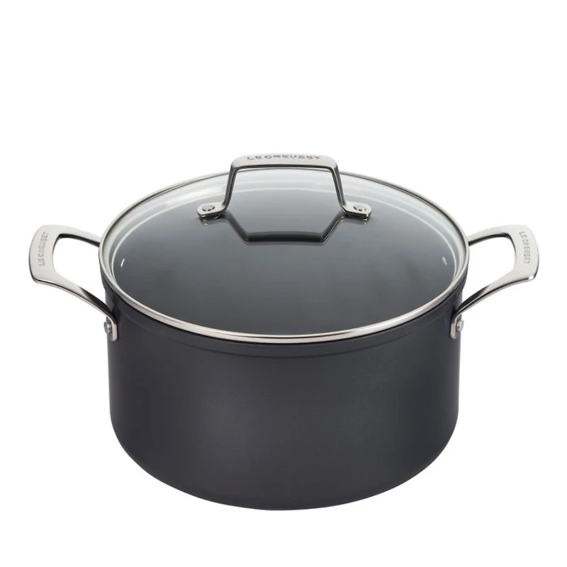 Essential Nonstick Ceramic Stockpot with Glass Lid, 4 Qt.