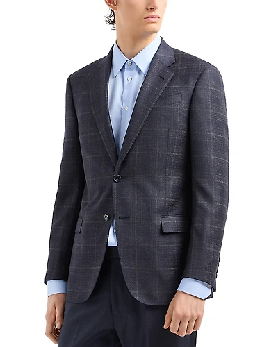 Emporio Armani Textured Pattern Blazer