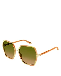 Chloe Franky Square Sunglasses, 58mm