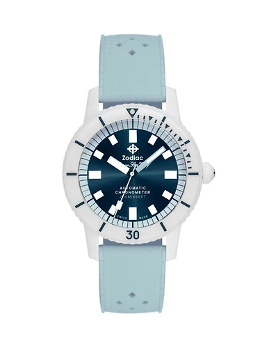 Ceramic Compression Diver Automatic Rubber Strap Watch