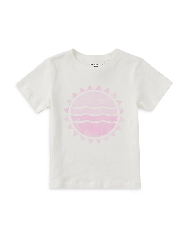 Sol Angeles Girls' Marlow Cotton Waves Graphic Tee - Little Kid, Big Kid