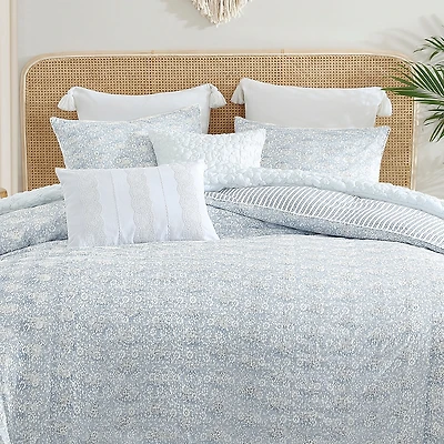 Peri Home Ikat Eyelet Duvet Cover Set, King
