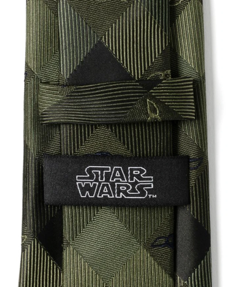 Grogu Plaid Silk Tie