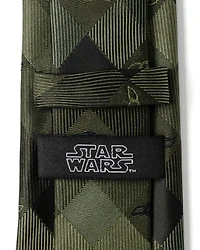 Grogu Plaid Silk Tie