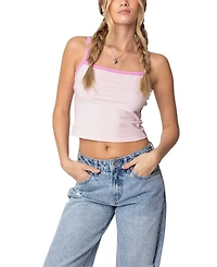 Edikted Francesca Contrast Tank Top