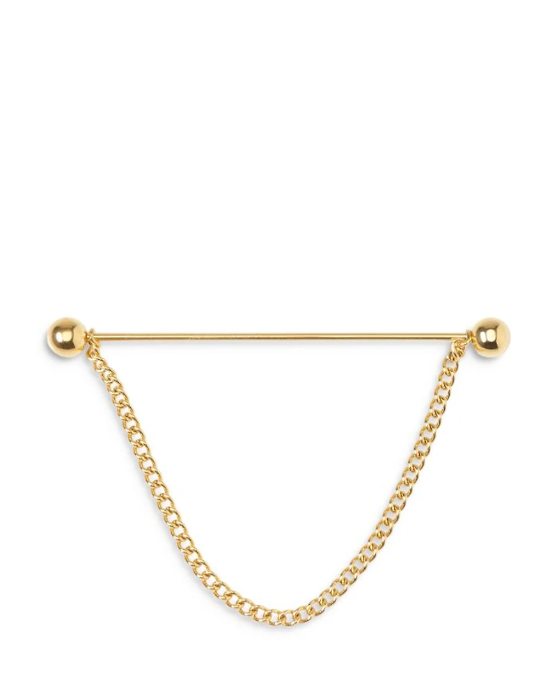 Stainless Steel Gold Chain Collar Bar