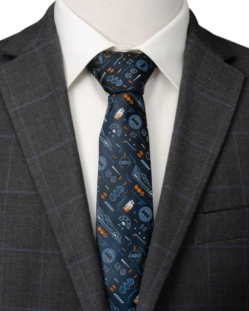 Batman Batmobile Silk Tie