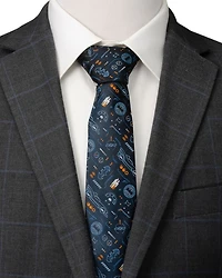 Batman Batmobile Silk Tie