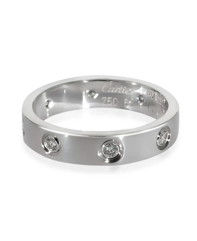 Love 18K White Gold Wedding Band