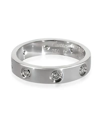 Love 18K White Gold Wedding Band