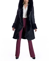 Hooded Shearling Coat
